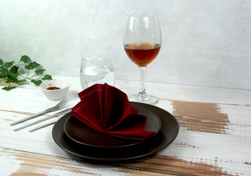 eco-friendly red napkins