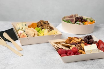 Eco-friendly catering trays